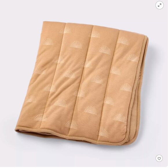 cloud island Other - Cloud Island Jersey Quilted Blanket Baby Suns Yellow Mustard Bamboo One‎ 30x40